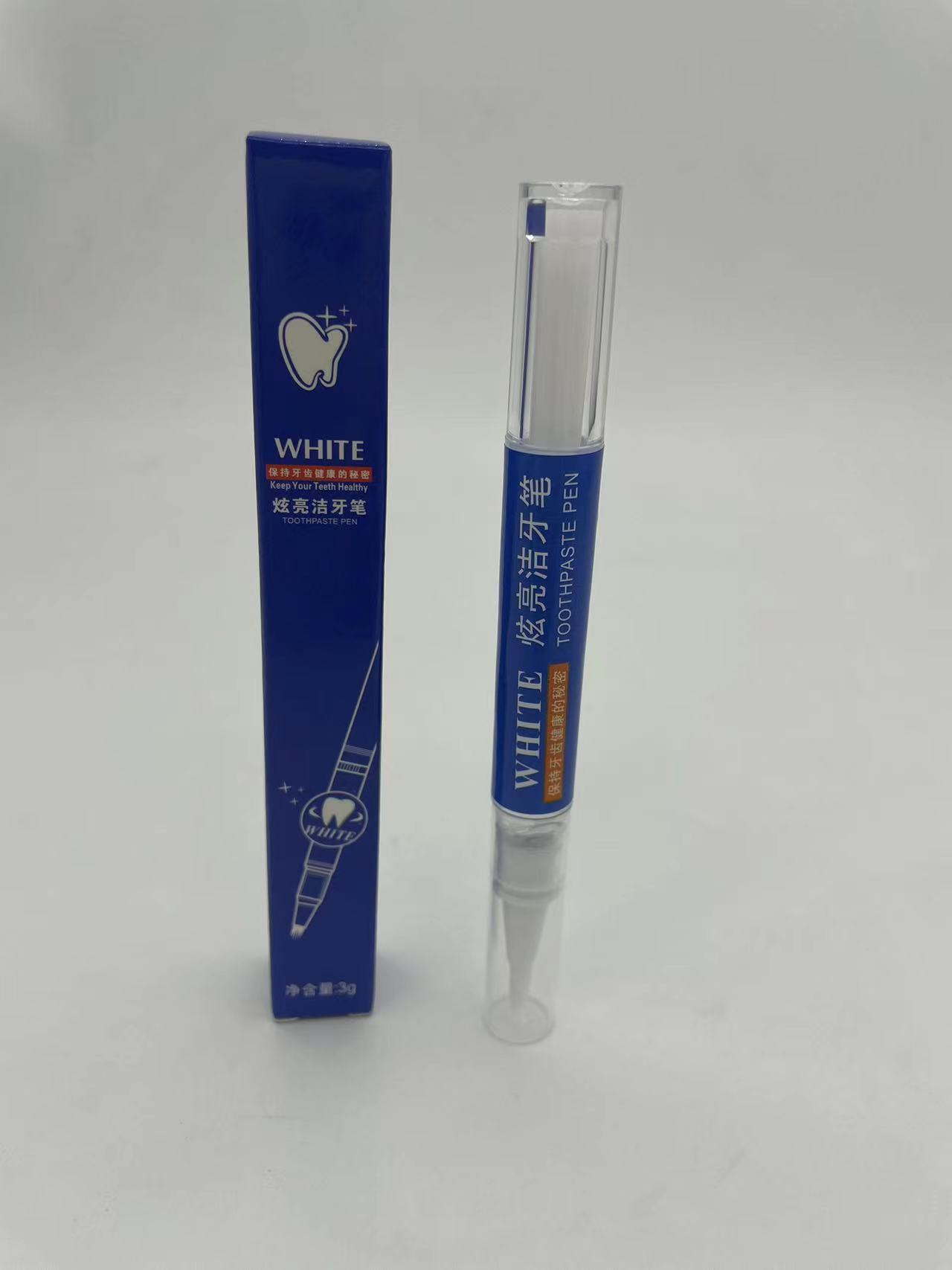 Tooth whitening and polishing pen