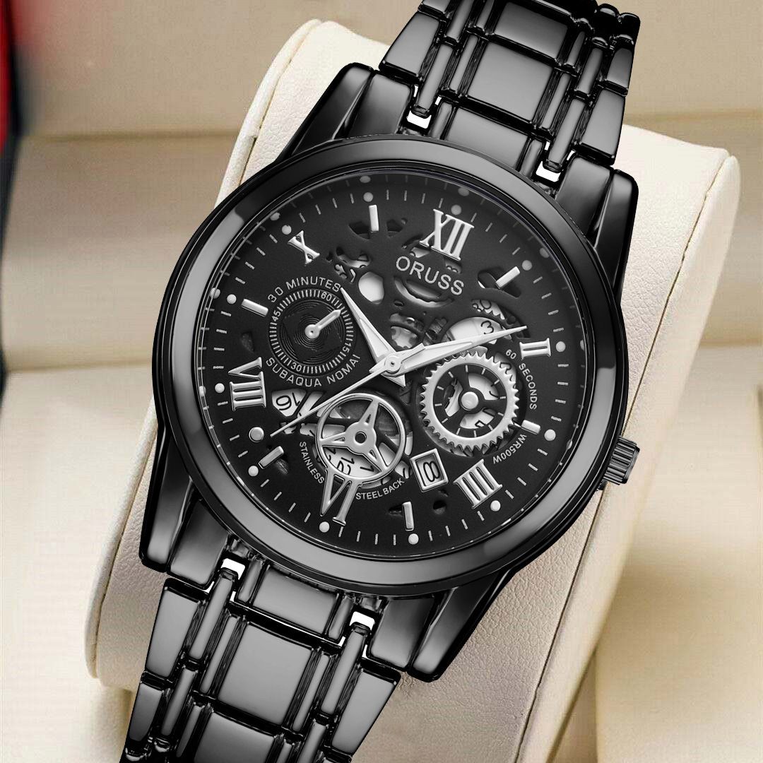 Men's quartz watch, business style, fully automatic