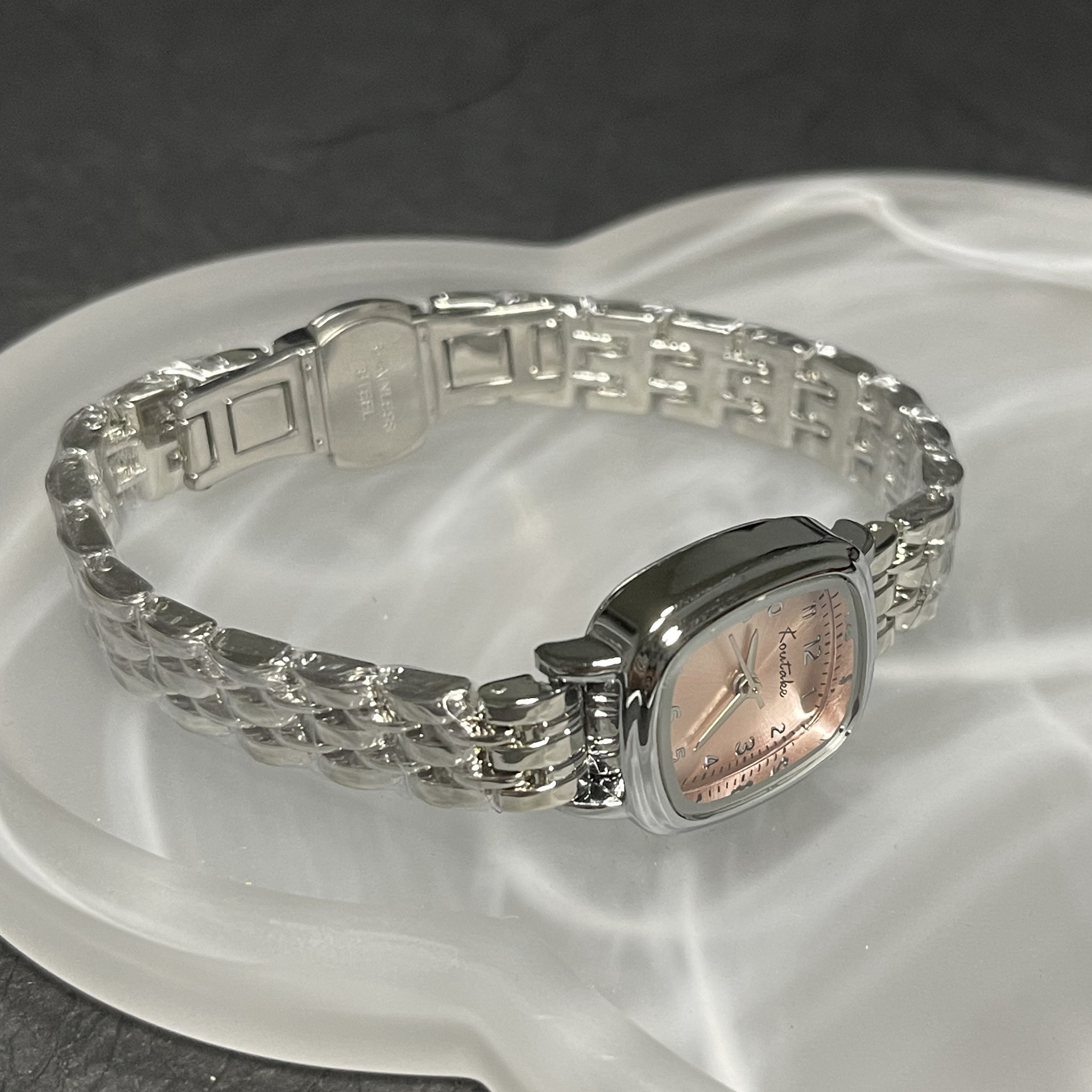 Women's Square Link Chain Watch, British Style