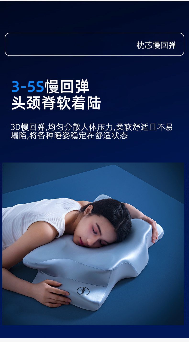 Seitenschläferkissen Paar Memory-Foam Nackenstütze