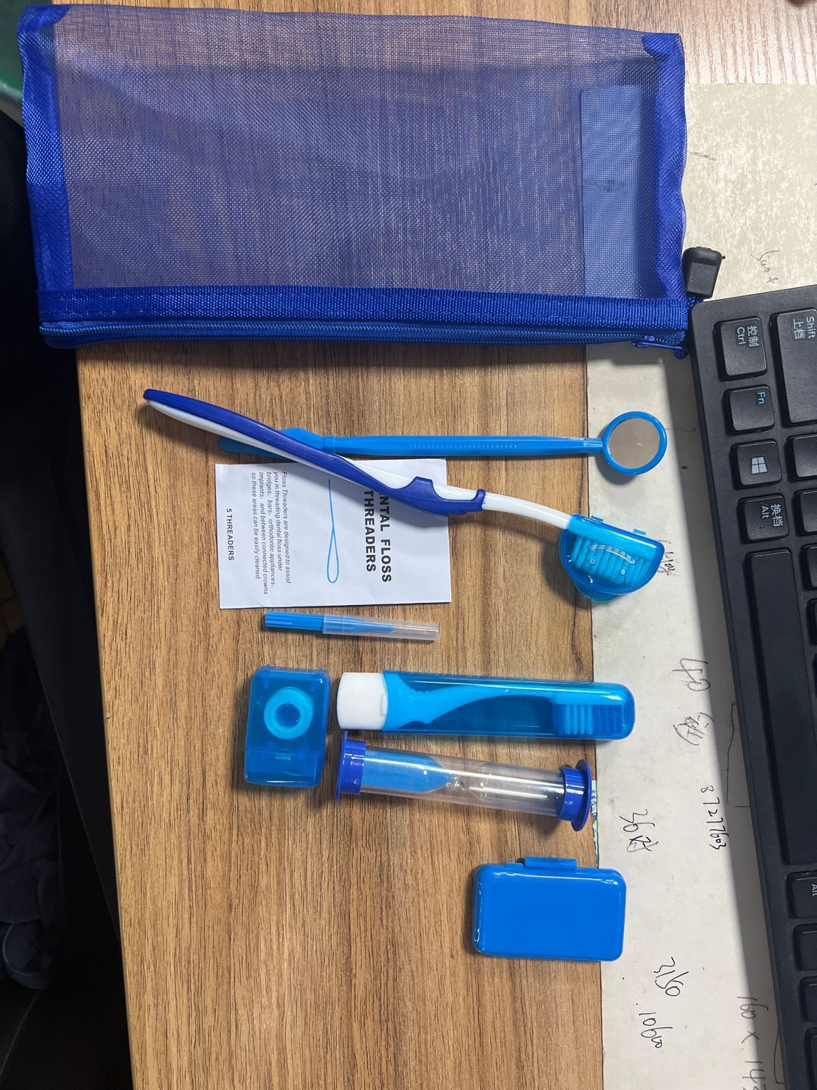 Orthodontic Care Kit with Wax, Toothbrush, Floss and Retractor