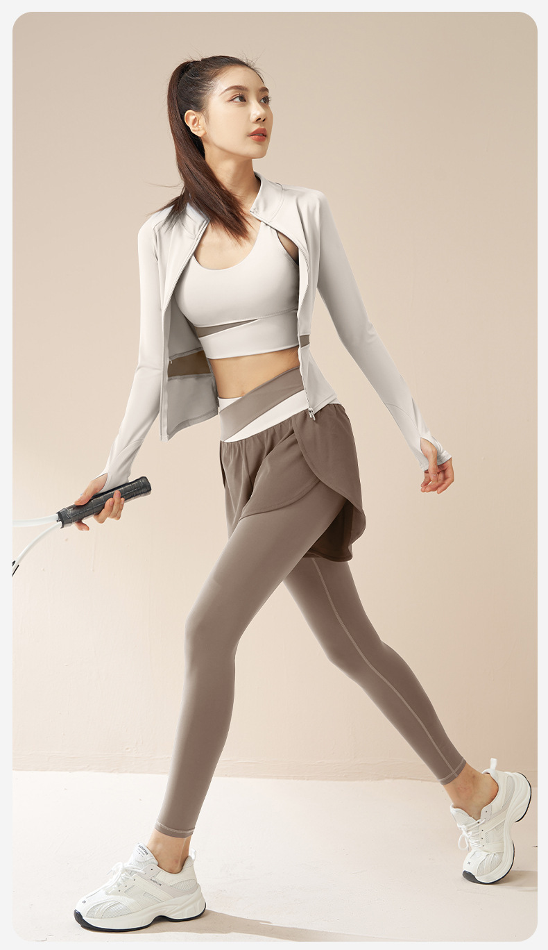 Juyitang Herbst-Winter Sportkleid, schlanke Yoga-Bekleidung