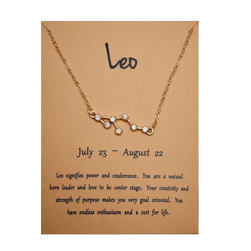 Twelve zodiac pendant necklace, silver, galaxy design