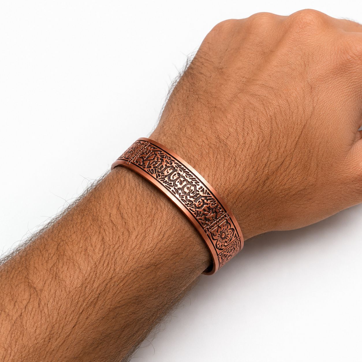 Vintage Rotkupfer Magnetarmband mit offener verstellbarer Ausführung