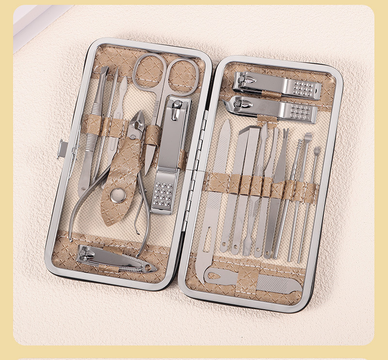 Manicure nail care tool set nail clipper multi-color