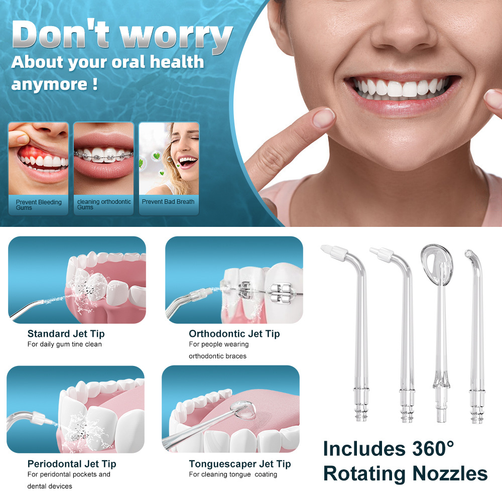 Electric water flosser and toothbrush set