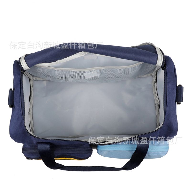 Farbblock-Reisetasche mit Nassfach-Trennung