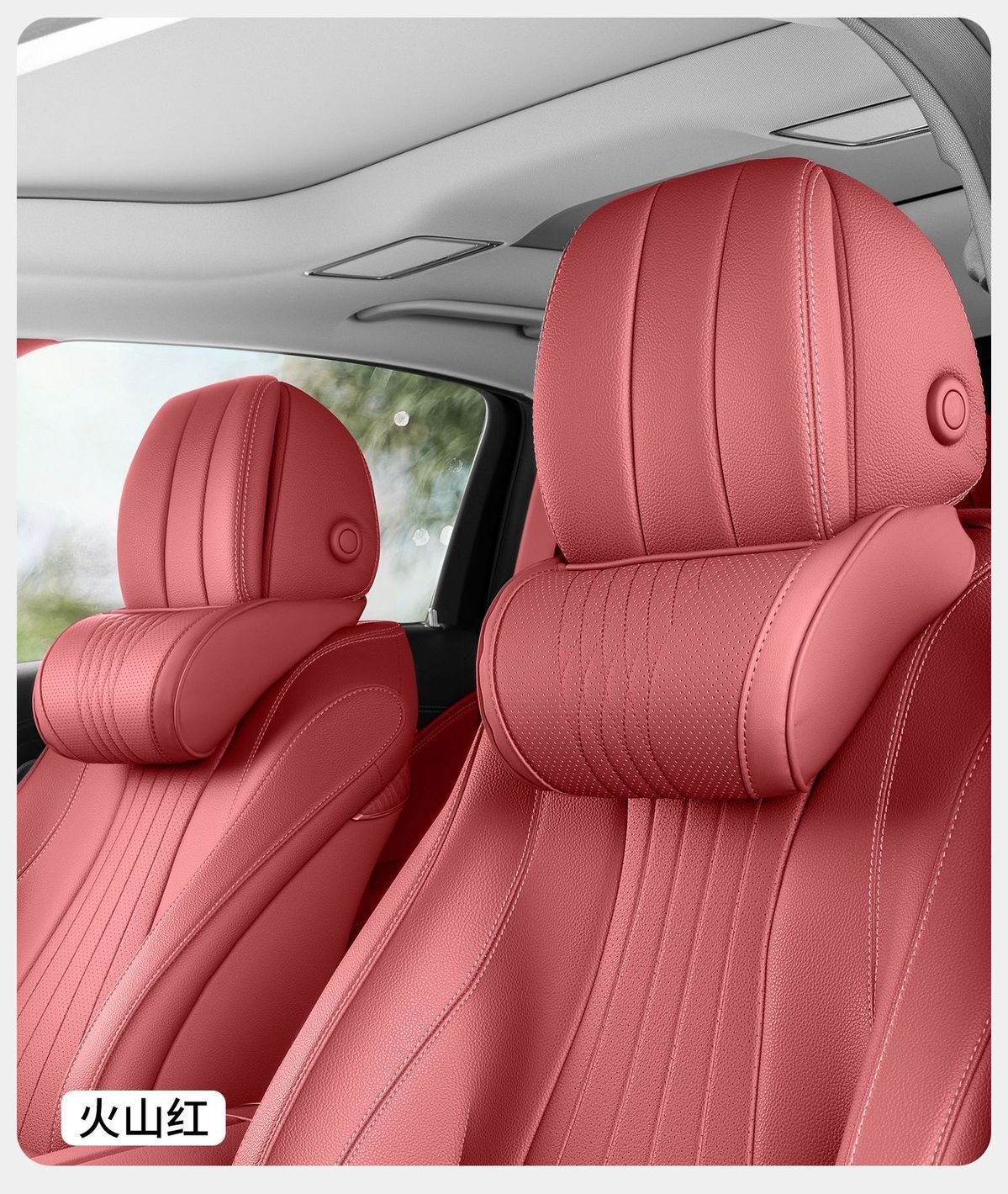 Car headrest, neck support cushion, front seat, universal all seasons