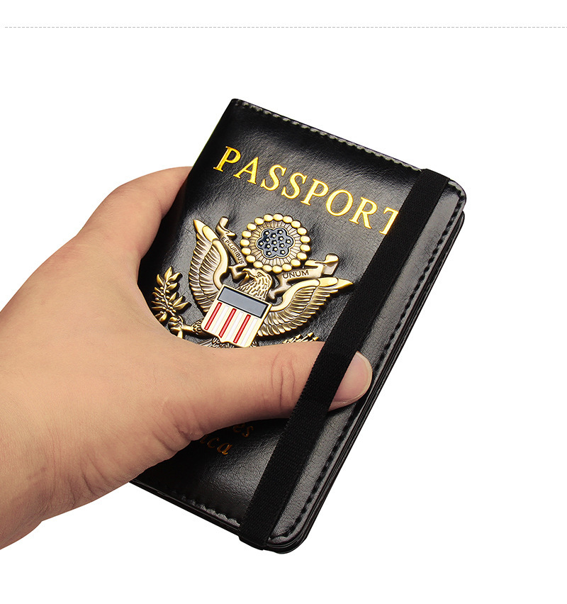 RFID-protected passport holder with multi-card slots