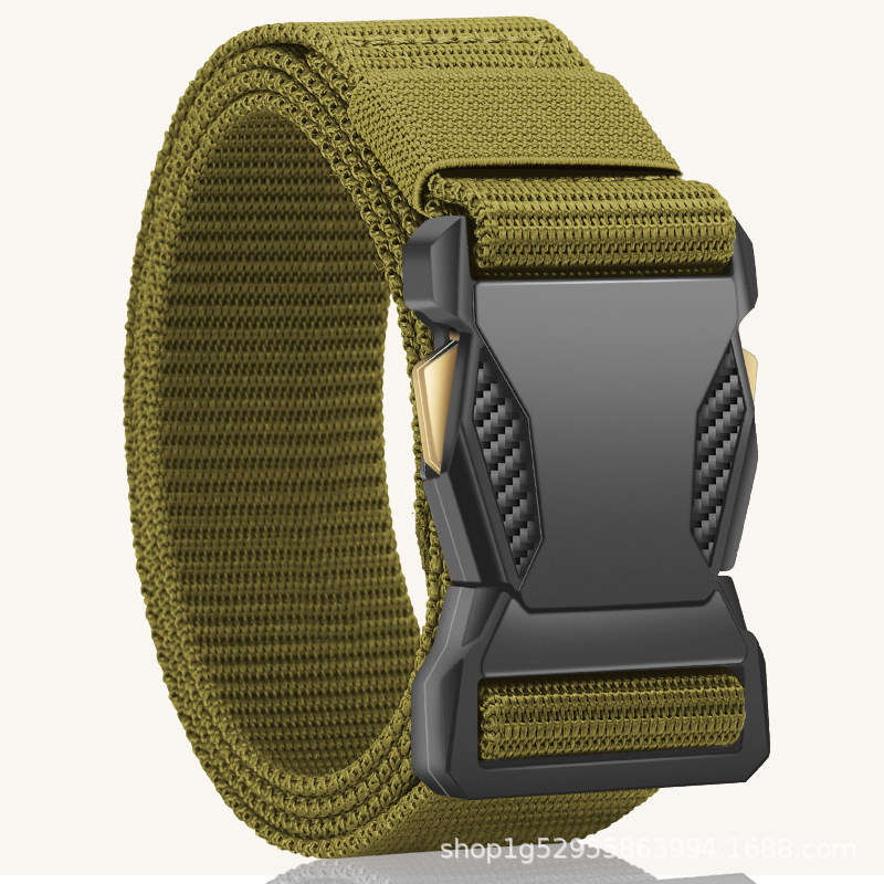 Men's tactical belt, nylon canvas, multifunctional