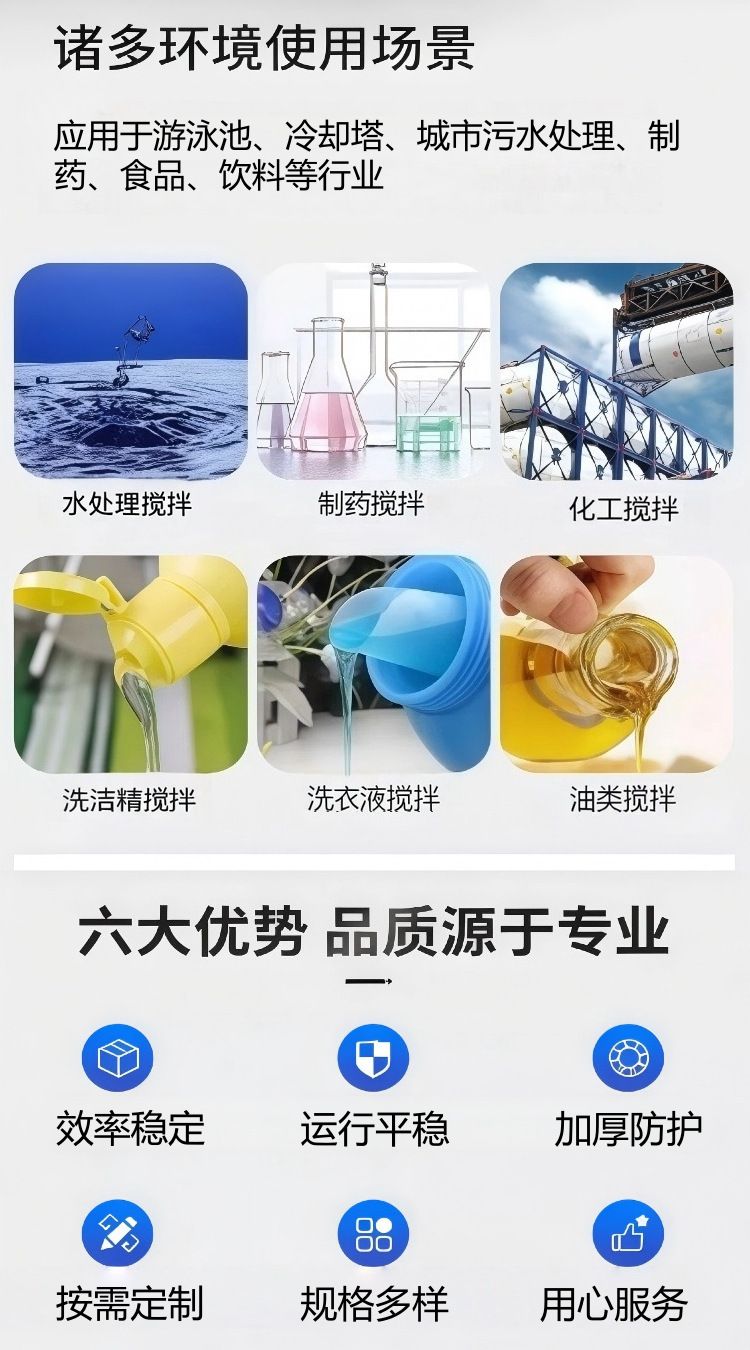 大功率防爆立式搅拌器 工业污水池化工泥浆定制