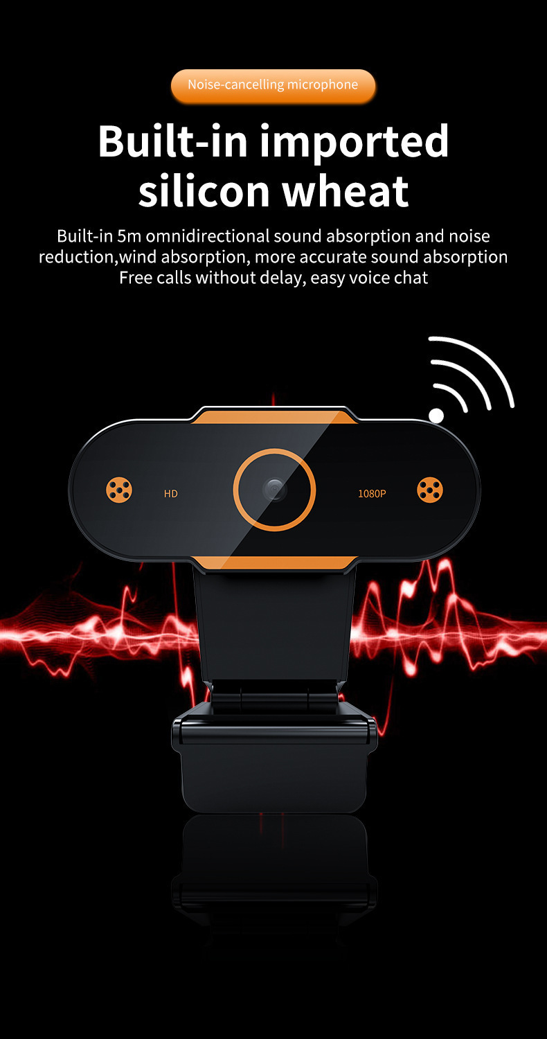 Webcam A11, 1080P HD, Mikrofon, Desktop-Kamera