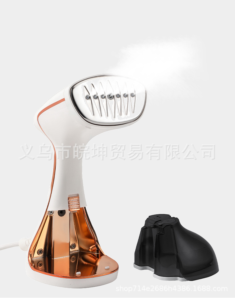 Handheld garment steamer, touch screen, vertical iron function