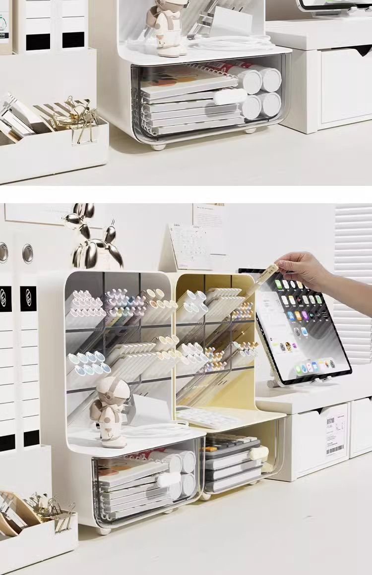Acrylic Desktop Storage Box with Drawer