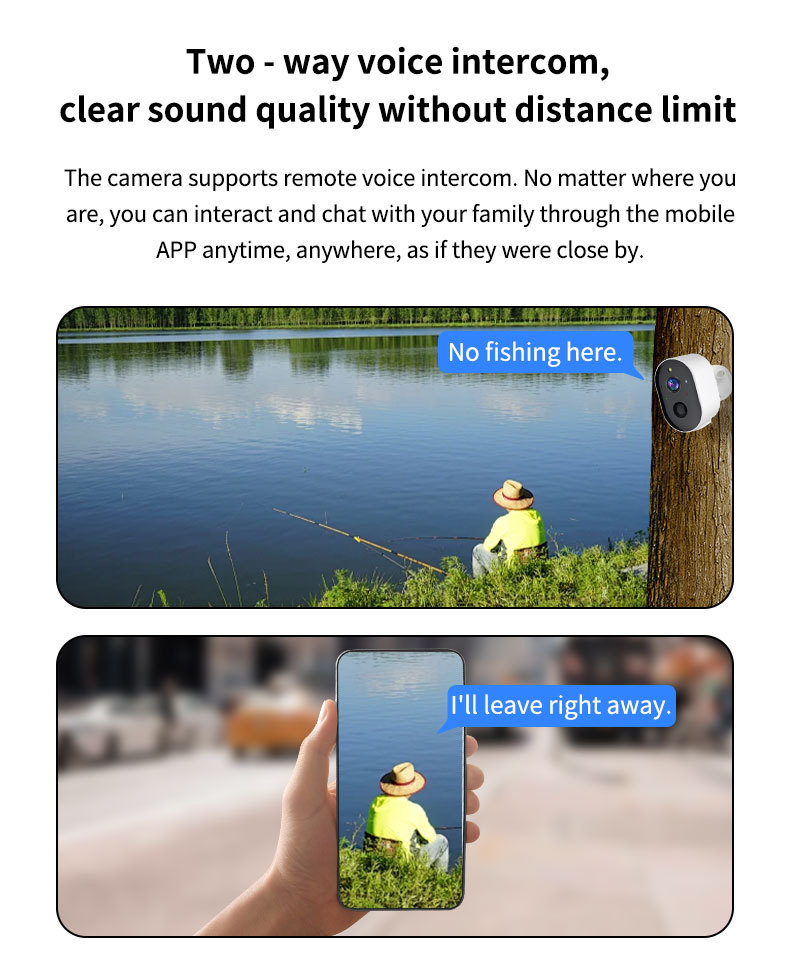 Tuya smart 4G outdoor camera, color night vision, AI detection