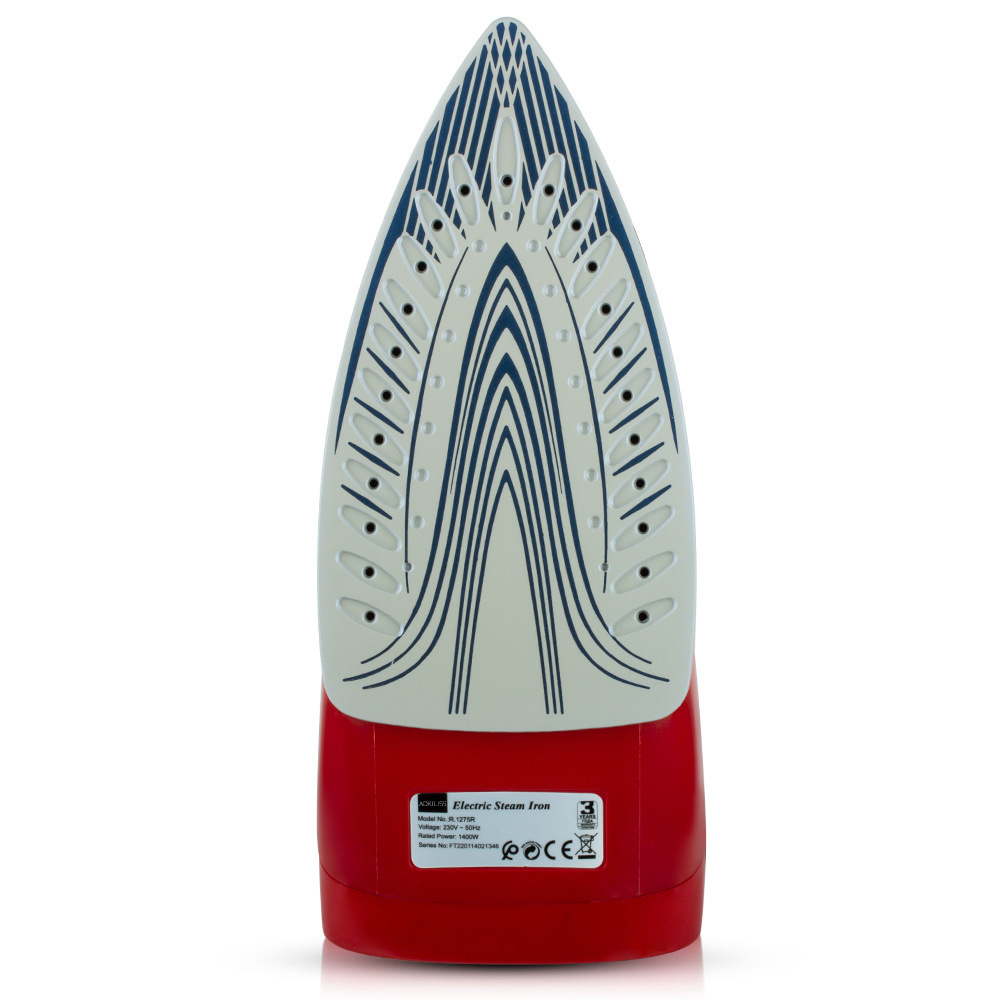 Portable electric steam iron with handheld hanging feature