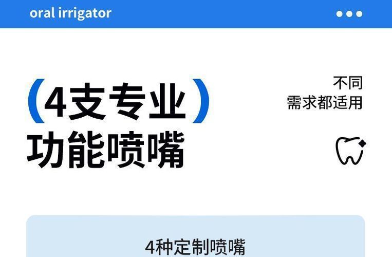 超声波高压冲牙器洗牙器便携式家用电动专用正畸水牙线洗牙神器
