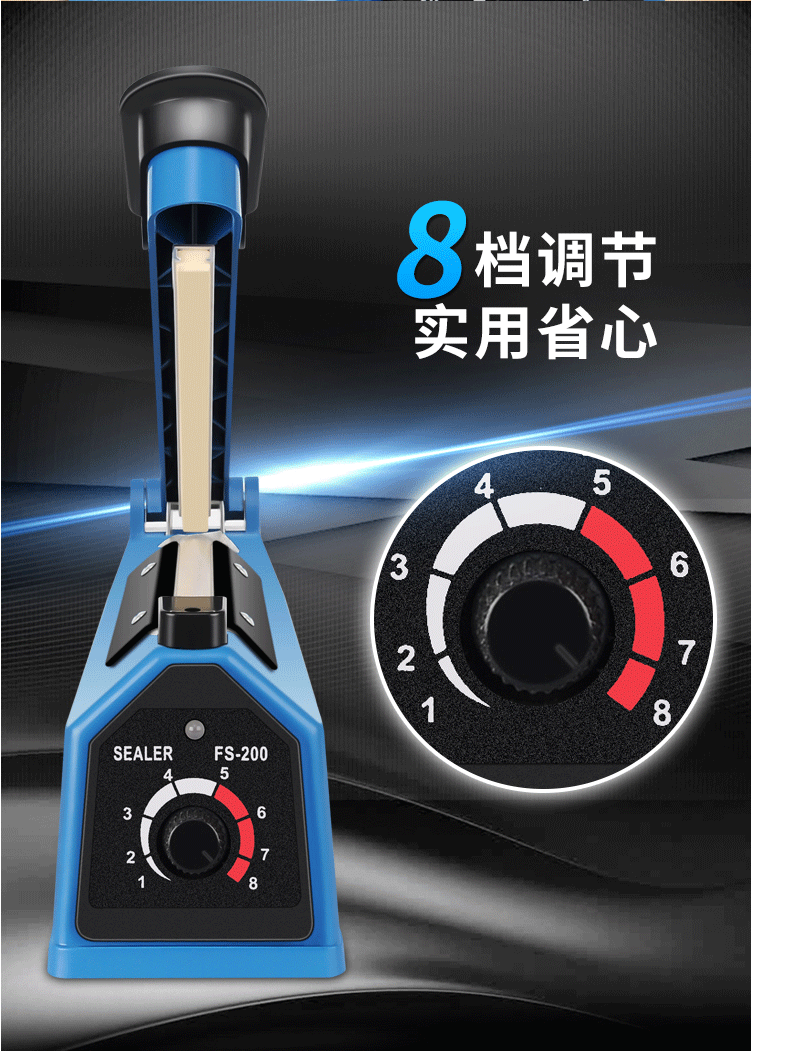 Manual plastic bag sealing machine type 300, 110V