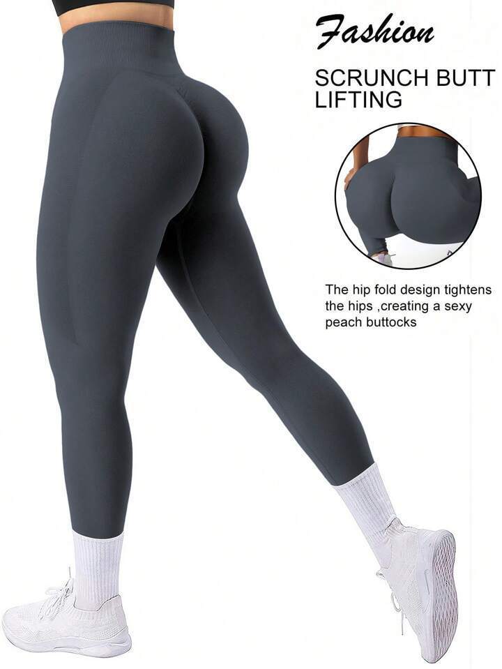 Üretici sınır ötesi şeftali kalça dikişsiz yoga pantolonu antrenman elastik fitness pantolonu spor pantolonu kadın toptan yoga taytı
