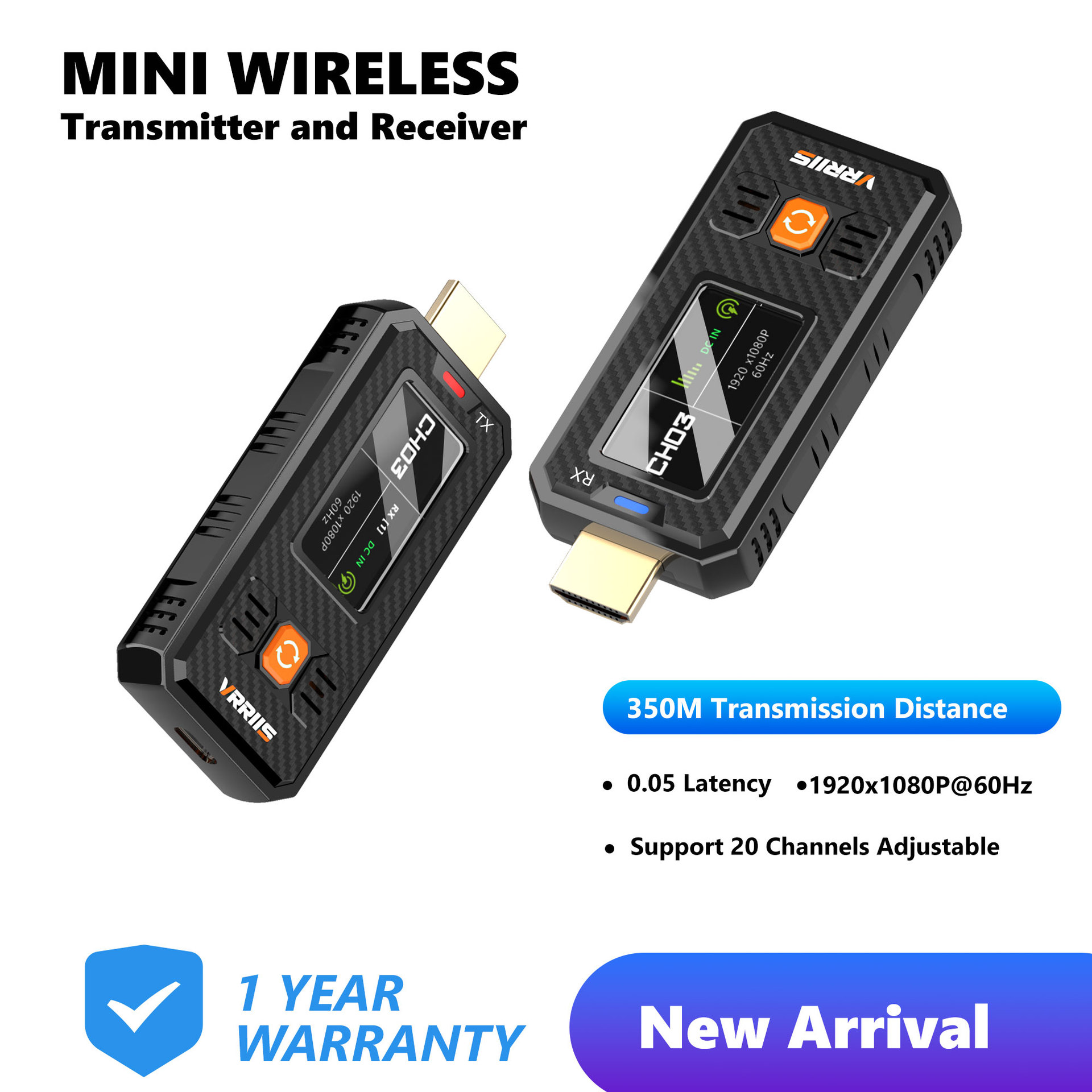 HDMI Wireless Extender mit 1080P HD Video und Bildschirmspiegelung