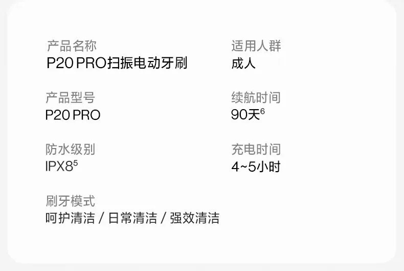 Usmile P20PRO Elektrische Sonic-Zahnbürste Erwachsene Paar-Set