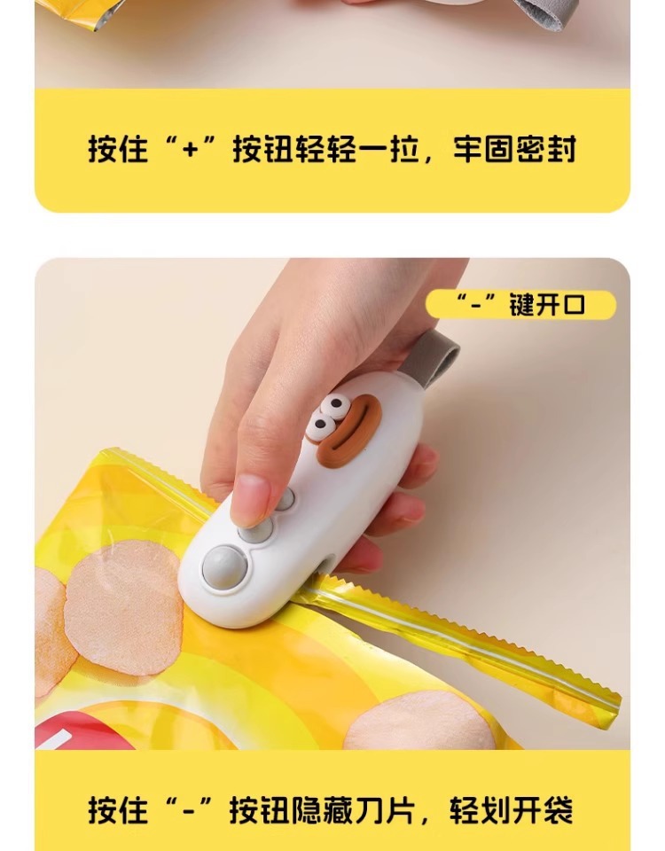 Mini hand-press plastic bag sealing machine