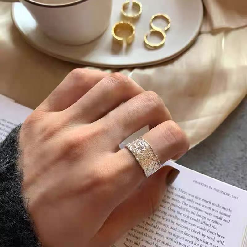 S925 Sterling Silver Twisted Ring Women Vintage Adjustable