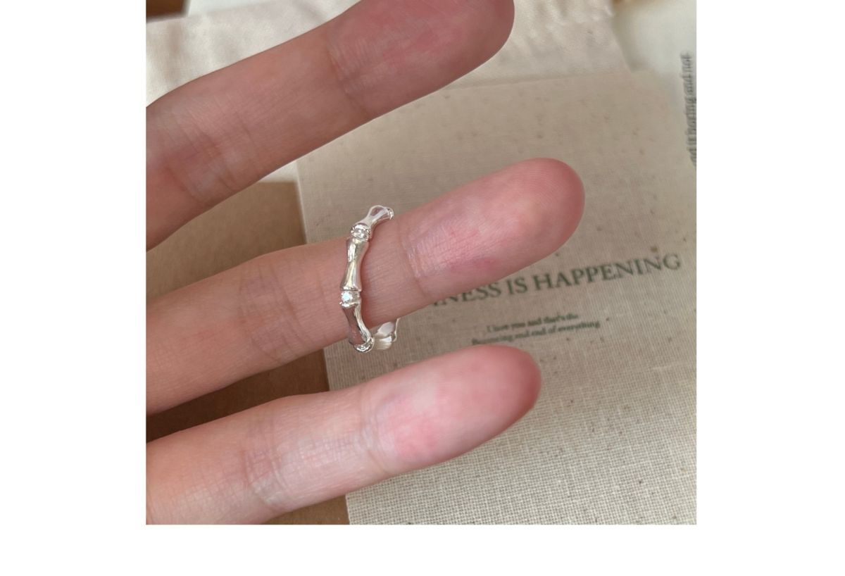 S925 Sterling Silver Lace Pattern Open Ring Women