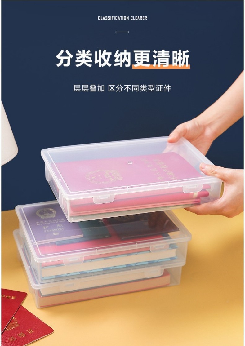 Desktop Dustproof Document Storage Box A4