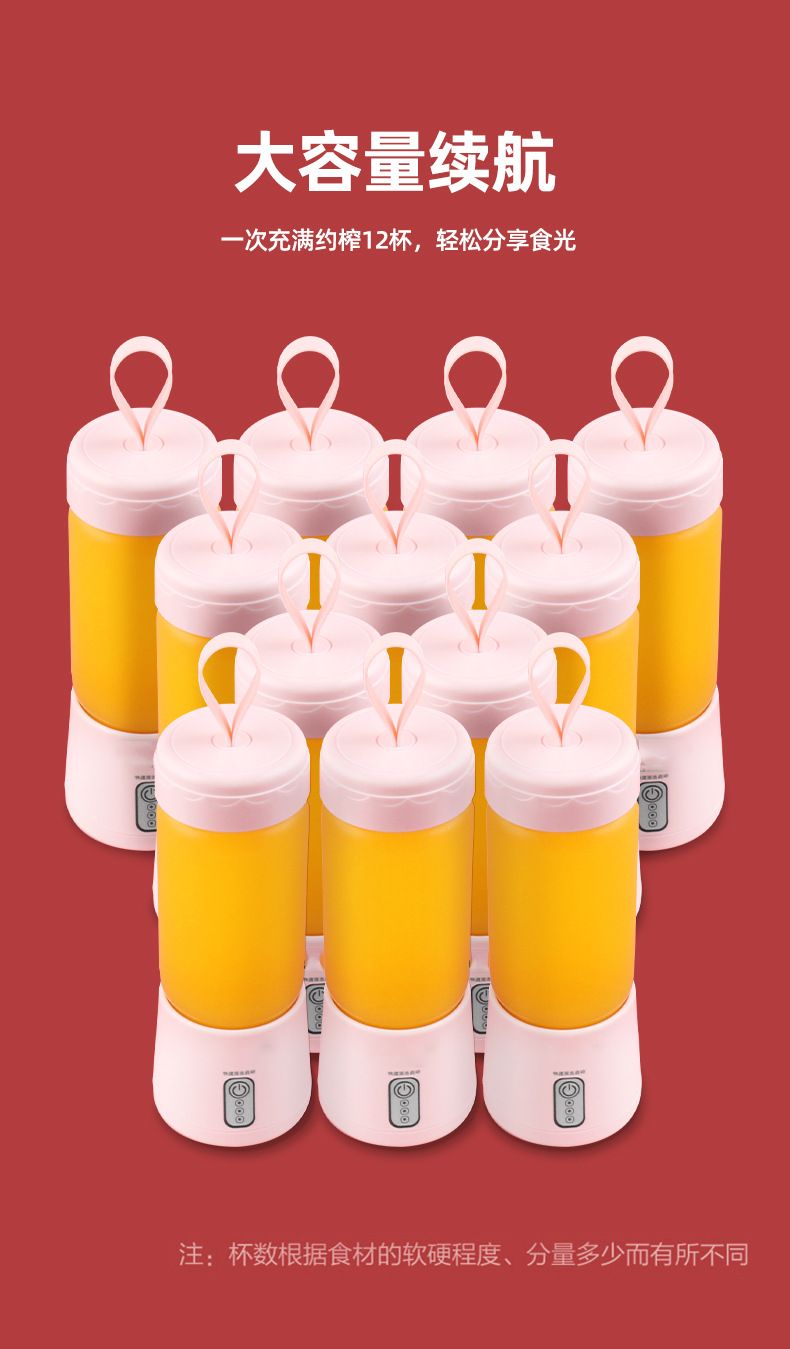 Mini taşınabilir meyve sıkacağı USB şarjlı
