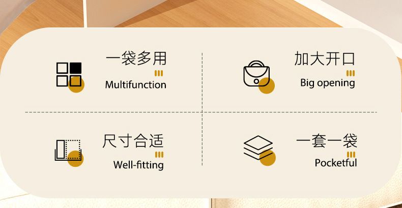 网纱四件套收纳袋换季衣服衣物整理袋衣柜棉被防尘带提手防水防潮