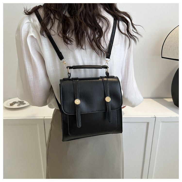 Women's preppy style backpack, daily use, compact
