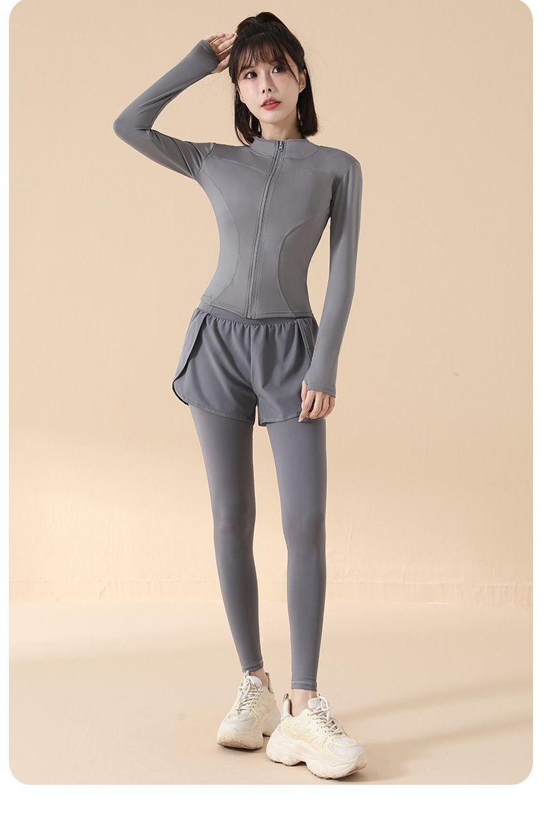 Women's sports fitness suit short sleeve quick-dry yoga 2026