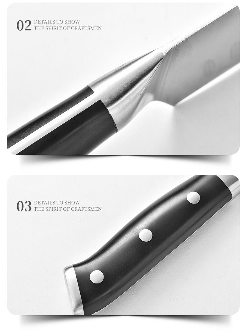 Paslanmaz çelik santoku bıçak seti 4 parçalı