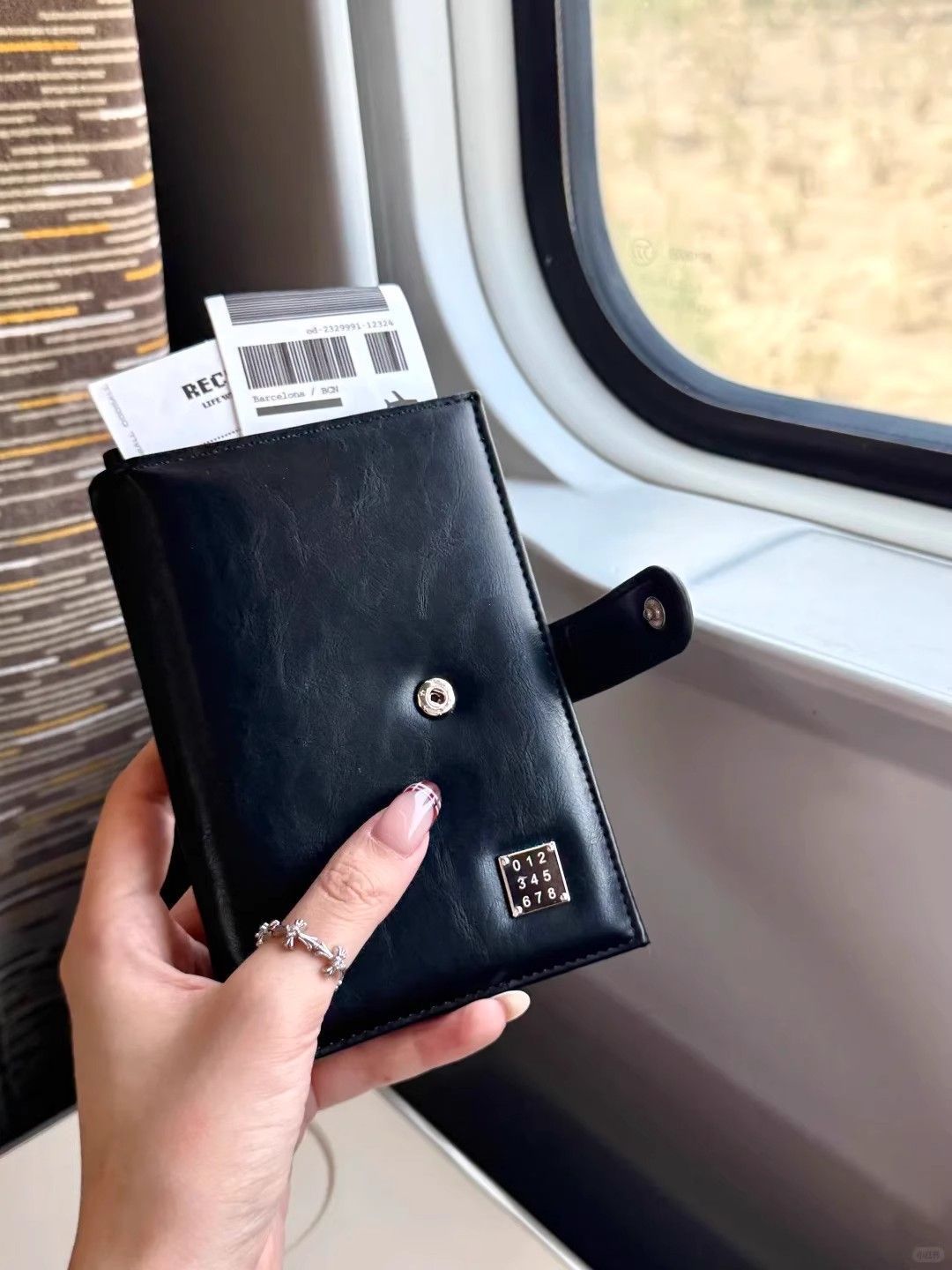 Kadın pasaport cüzdanı çok işlevli bilet banknot bölmesi