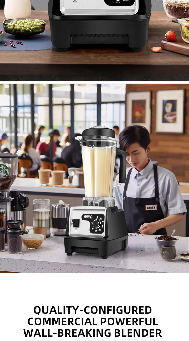 Yüksek güçlü ev blender buz kırıcı ve meyve sıkacağı