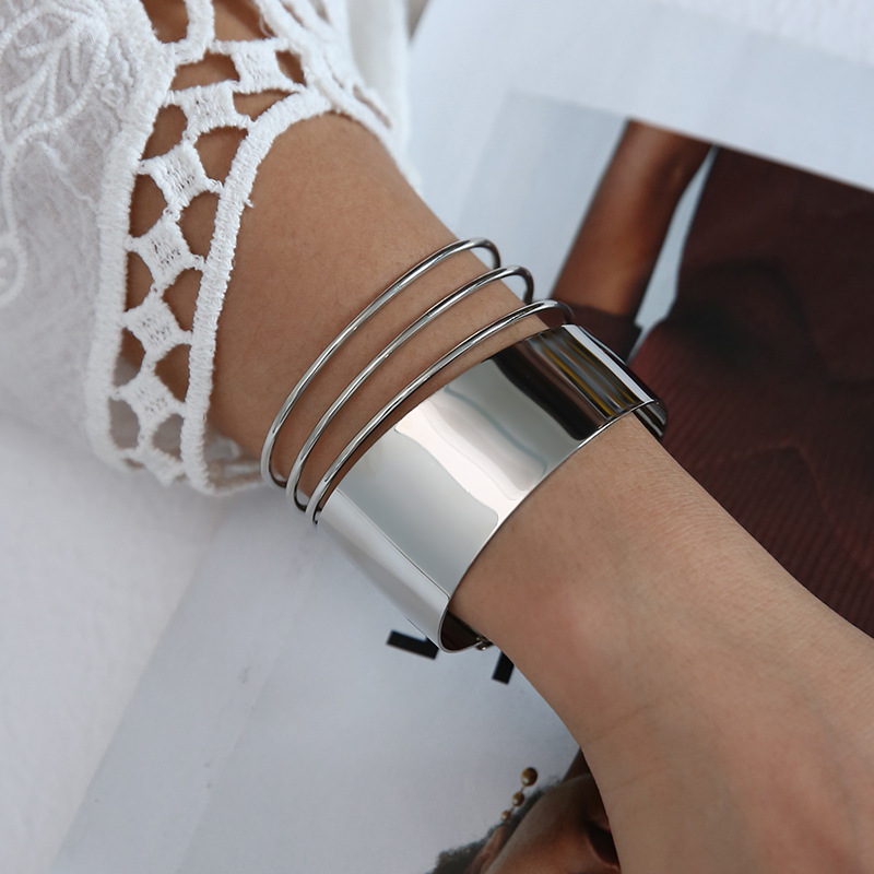 Metall-Armband, Punk-Stil, offenes Design, durchbrochen