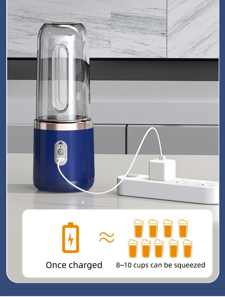 Tragbarer wiederaufladbarer Entsafter USB-Betrieb