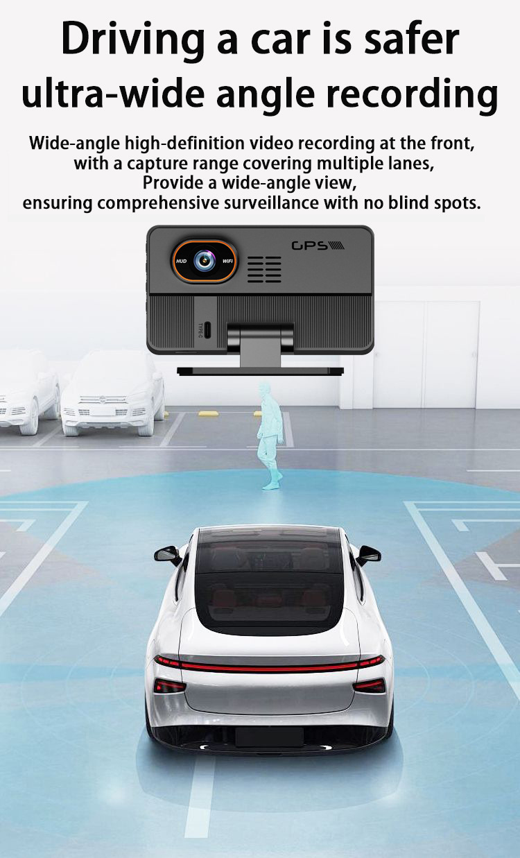 5-Zoll-HD-Dashcam, HUD-Head-up-Display 2-in-1