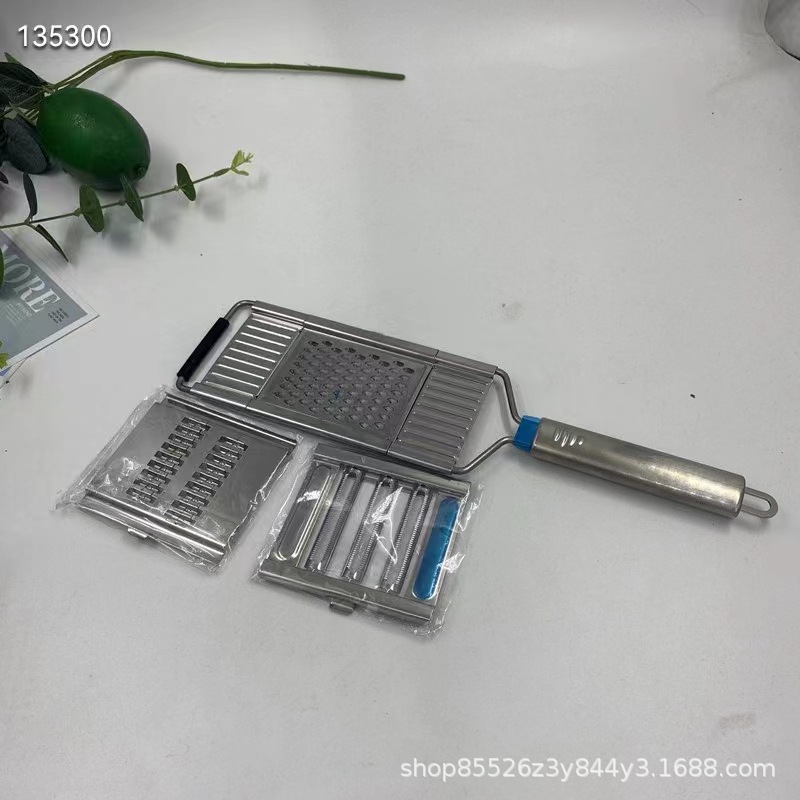 Multifunctional stainless steel grater, 4-in-1, vegetable shredding tool