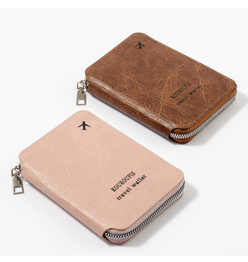 RFID passport holder with travel document storage