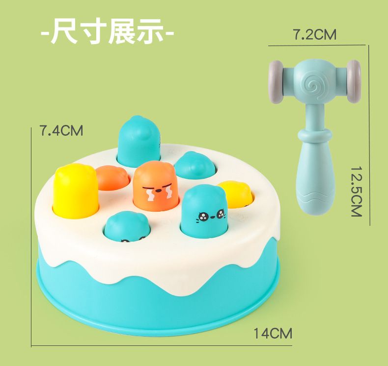 Cake Whack-a-Mole Toy, Baby Tapping Game