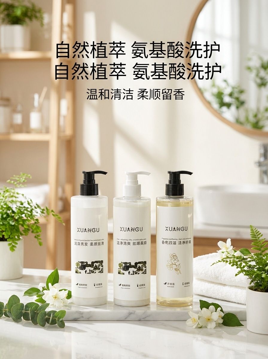 洗发水控油蓬松柔顺丝滑护发素香氛洗发露温和清洁洗护沐套装批发