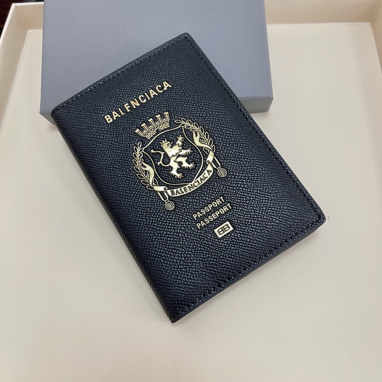 Passport wallet, genuine leather, first layer cowhide, card holder