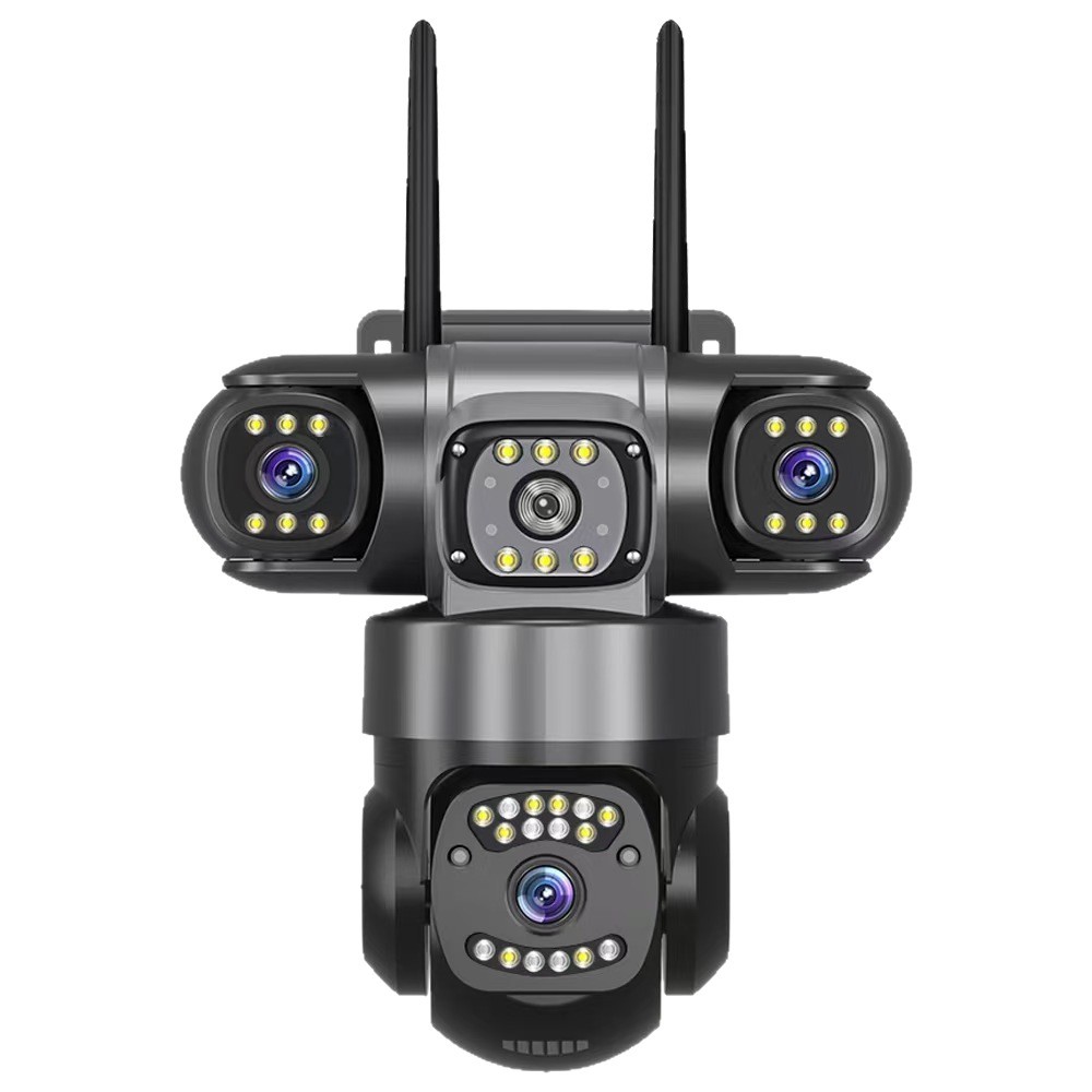 WiFi home camera, triple lens, waterproof, remote monitoring