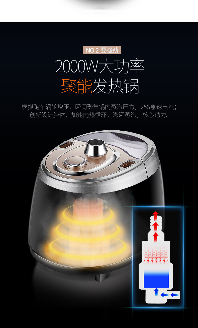 Vertical Double-Pole Garment Steam Presser