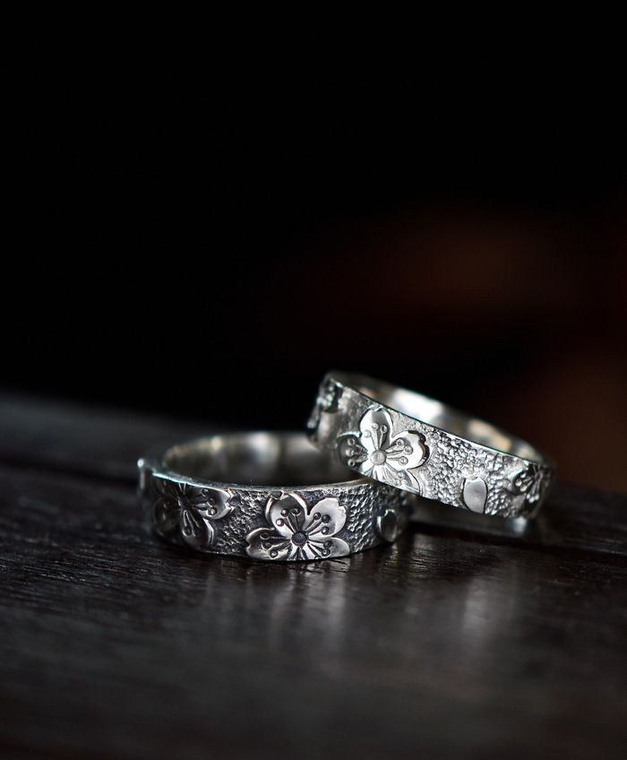 S925-Silber-Damenring mit Blumenmuster, handgefertigt verstellbar