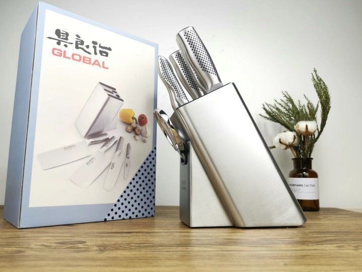 Global Yoshikawa Edelstahl-Messerset, 6-teilig