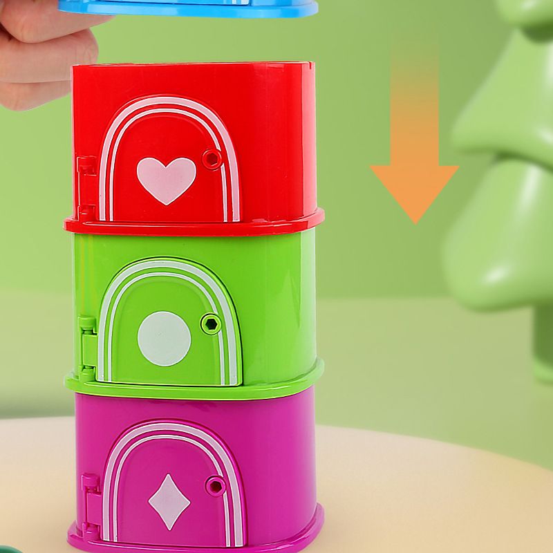 Pilzhaus-STEM-Spielzeug mit Farb- und Formklassifizierung