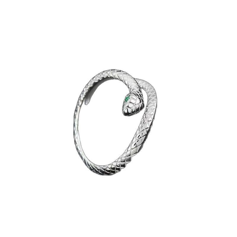 Silberring 999, Schlangendesign, Damen